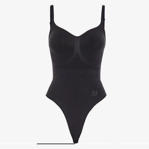 Fendi x Skims Sculpting Thong Bodysuit  Black